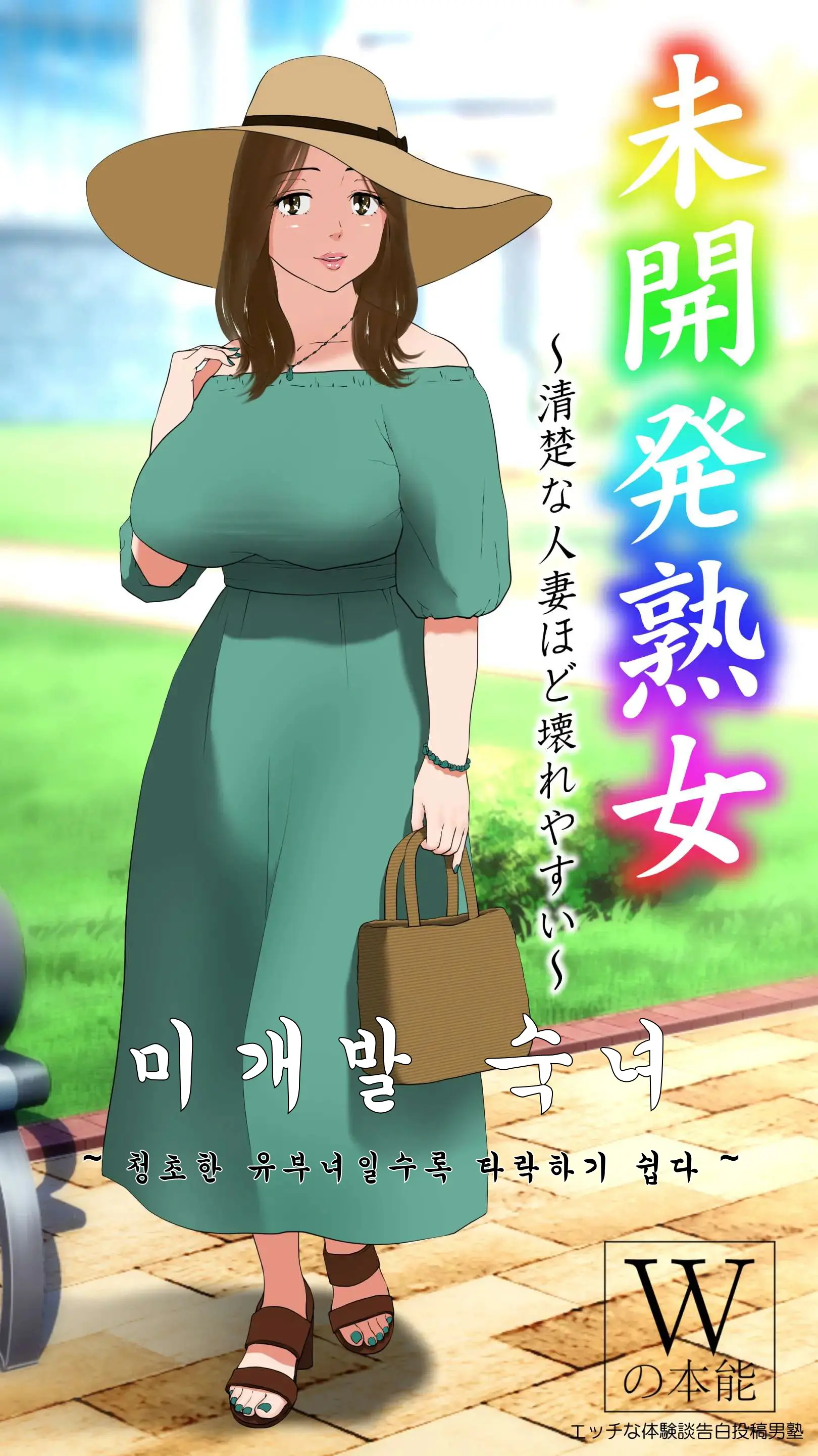 미개발숙녀 ~청소한 유부녀일수록 타락하기 쉽다~ 메인 타이틀 망가 이미지